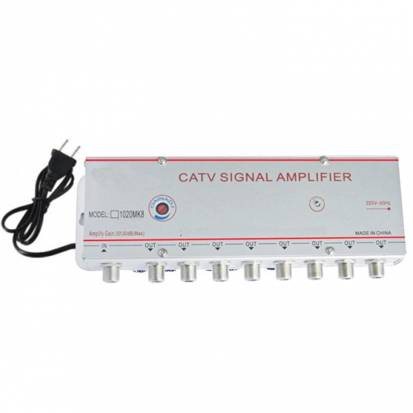 Product Image for Amplificator Semnal TV 8 Iesiri 1020MK8 20dB 12F012 XXM