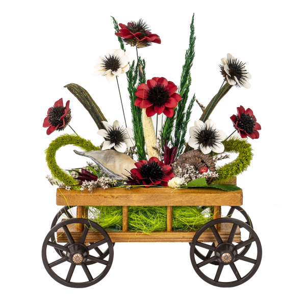 Product Image for Aranjament caruta din lemn cu flori Zilan EXT10160