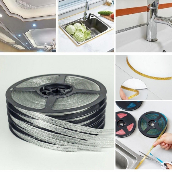 Product Image for Banda Sanitara Silicon 2mm Adeziv Etansare 8mm*6m Argintie 14B040 XXM