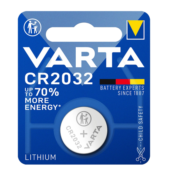 Product Image for Baterie Varta Litiu Plata tip Moneda 3V CR2032 9F022 XXM