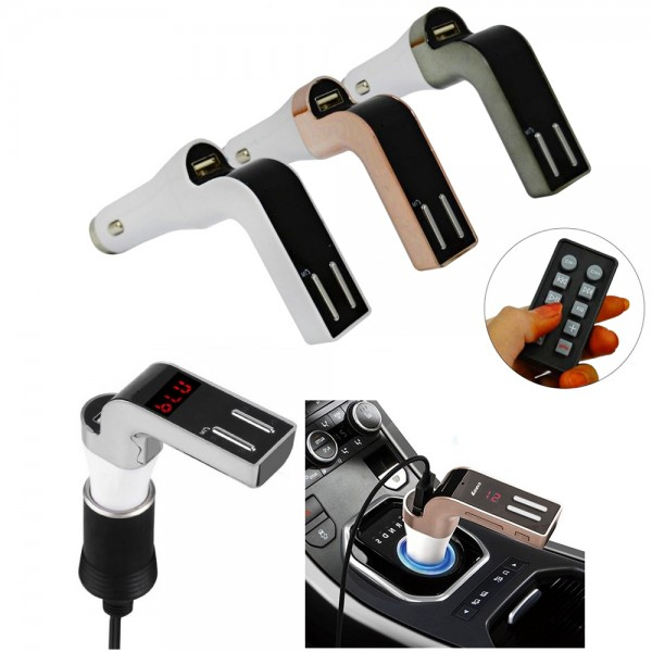 Product Image for Bluetooth Car Kit Modulator FM, MP3 Player, Sloturi USB, 590