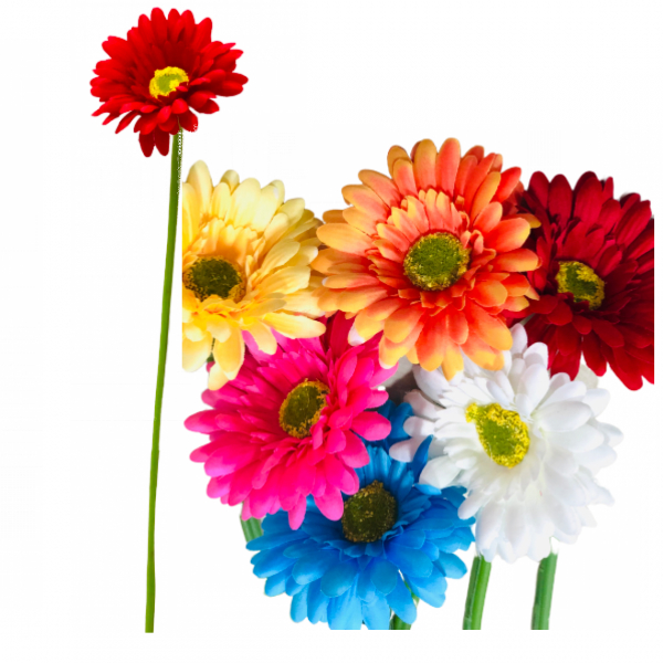 Product Image for Buchet 15 Tije Flori Artificiale Gerbera 55cm Diverse Culori Wei A07449 DNC44481