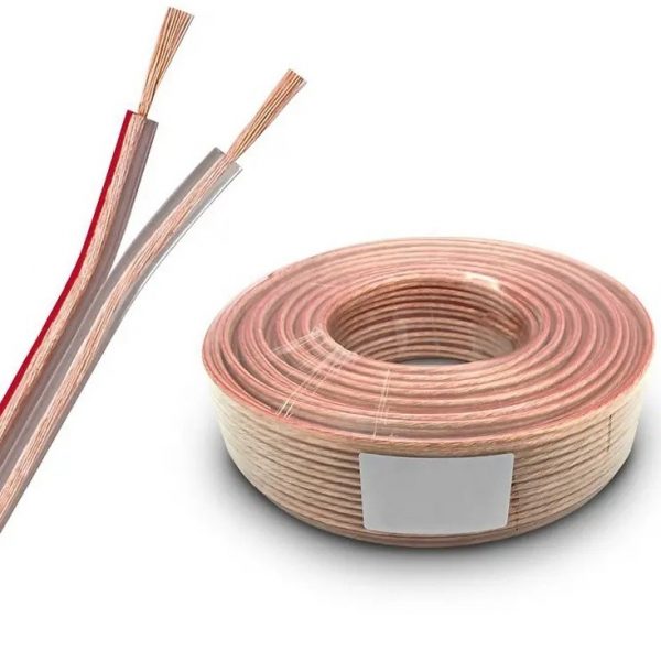 Product Image for Rola 50m Cablu Difuzor Bifilar Transparent LSP-122 TR 2x6 10A014 XXM