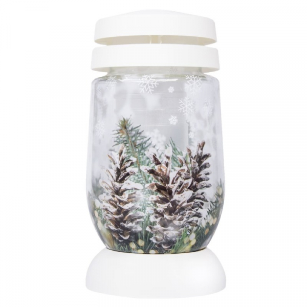 Product Image for Candela Bolsius din Sticla 21cm 9.5cm 36h 3l Conuri Brad DNC40040