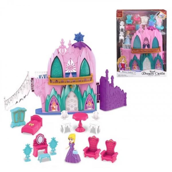Product Image for Castel de jucarie Dream Castle roz cu accesorii set de joaca cu printesa SG-29051 CWT