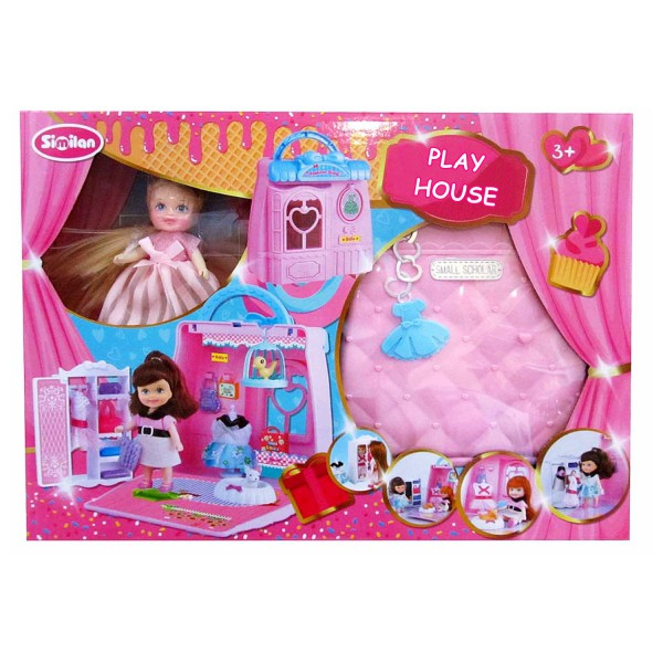 Product Image for Casuta de Papusi cu Accesorii in Forma de Gentuta Similan QL052