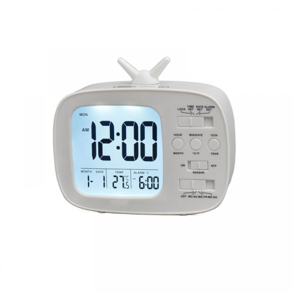 Product Image for Ceas Alb GH180 Digital Retro TV 13B077 XXM