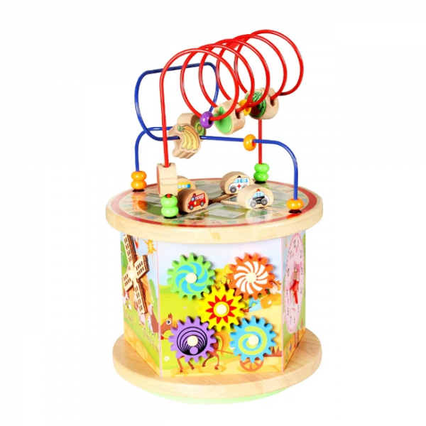 Product Image for Centru Activitati Educativ Din Lemn 8In1 Ferma CUB MUT CWT