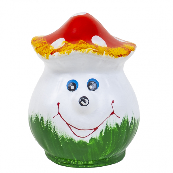 Product Image for Ciuperca decorativa gradina ceramica smiley 14x12cm Zilan EXT 10210