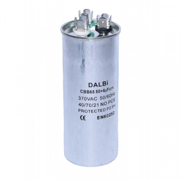 Product Image for Condensator Aparate Aer Conditionat 50+6UF 370V CBB65-5006 3A084 XXM