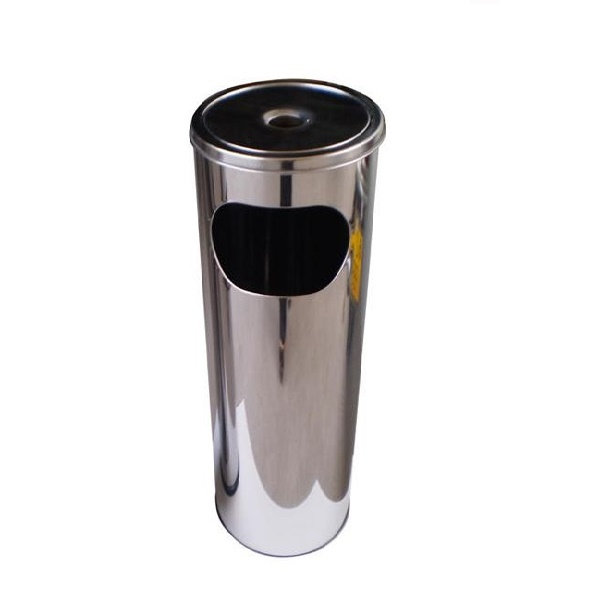 Product Image for Cos de Gunoi din Inox 60x23cm cu Scrumiera Detasabila 1101
