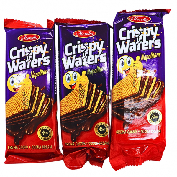 Product Image for Cutie 36 Napolitane cu cacao Crispy Morello 36x35g MGR20093