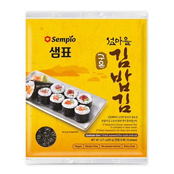 Product Image for Foi Alge Sushi Nori 10 foi 20g Sempio MLL