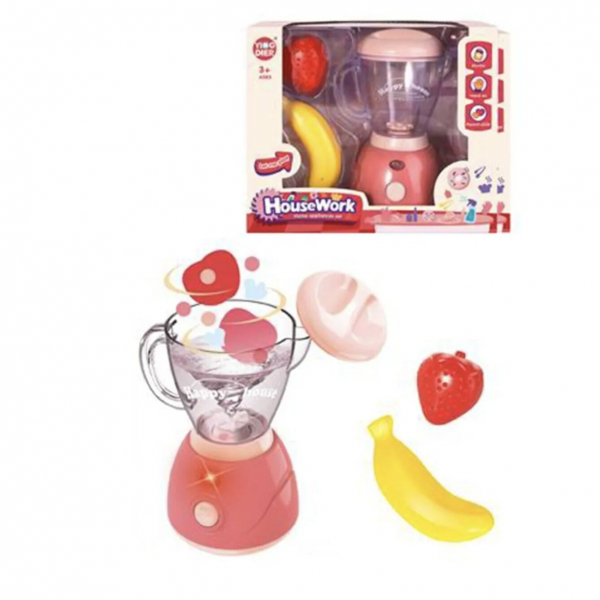 Product Image for Jucarie interactiva Blender pentru sucuri cu accesorii Roz 9313C3 CWT