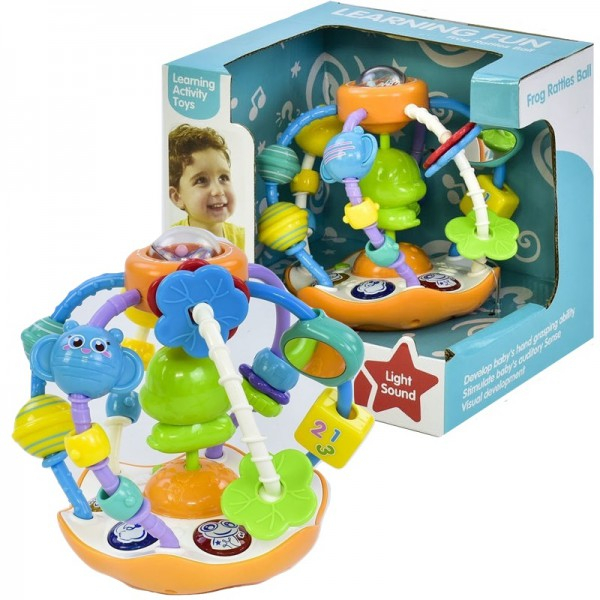 Product Image for Jucarie Interactiva Zornaitoare Bebe Frog Rattles Ball 35751