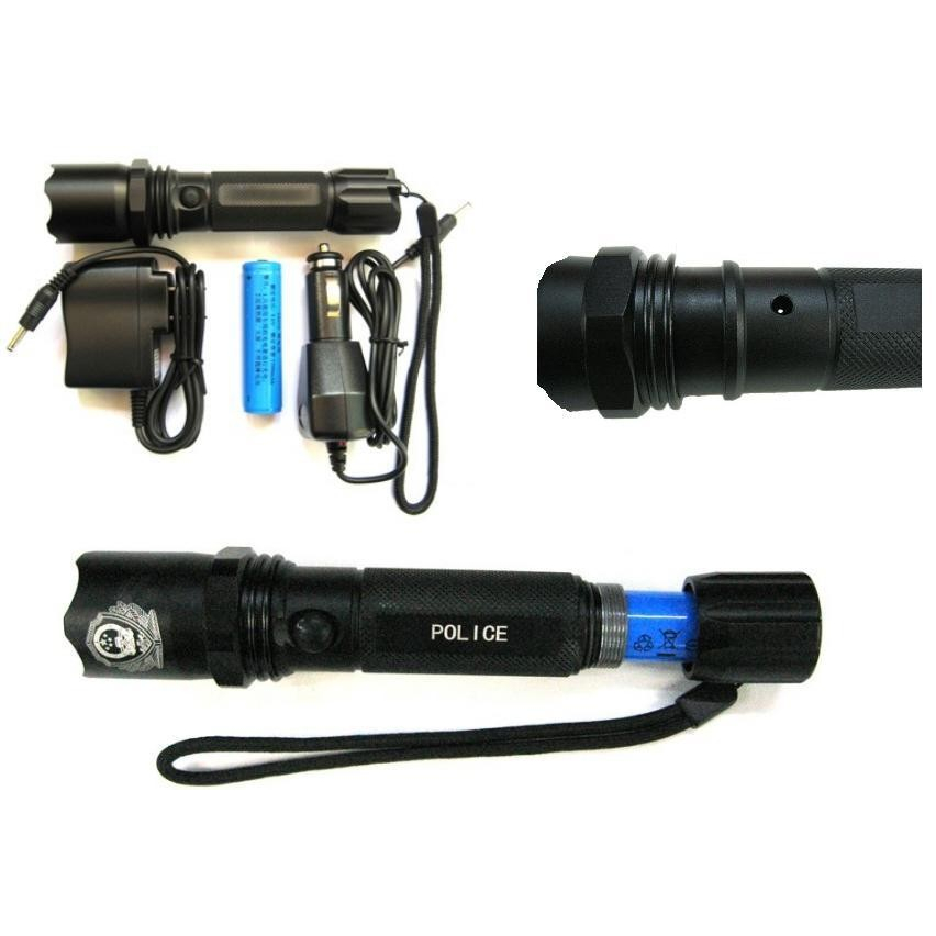 Product Image for Lanterna Metalica Reincarcabila cu LED de 3W 8100m