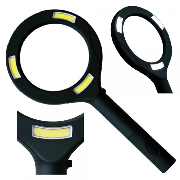 Product Image for Lupa Electrica pe Baterii 3 Dioptrii Iluminare 3x COB LED Alb 17C013 XXM