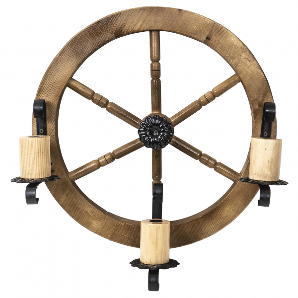Product Image for Lustra din lemn de perete 49cm 3xE14 Zilan EXT 10156