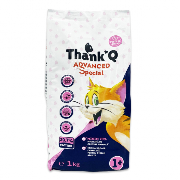 Product Image for Mancare pentru pisici cu legume si peste Thankq 1kg MGR32558