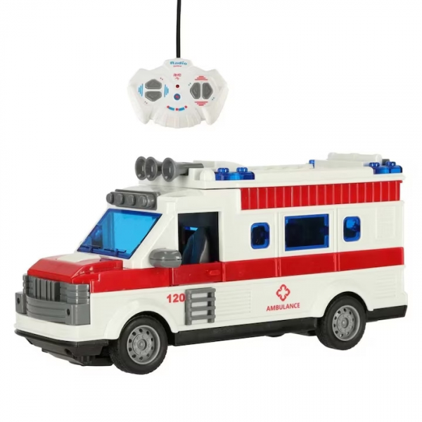 Product Image for Masina de jucarie Ambulanta cu telecomanda pentru Copii 3+ Ani 838-C2 CWT