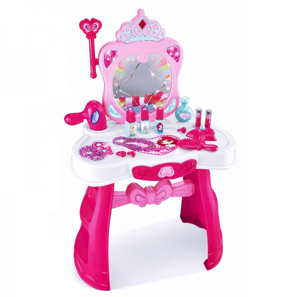 Product Image for Masuta de Toaleta Fetite cu Oglinda Telecomanda Lumini Sunete 008-907 CWT