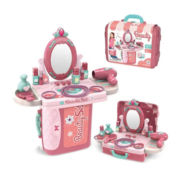 Product Image for Masuta de toaleta in Valiza plastic pentru fetite 3in1 008-973A CWT