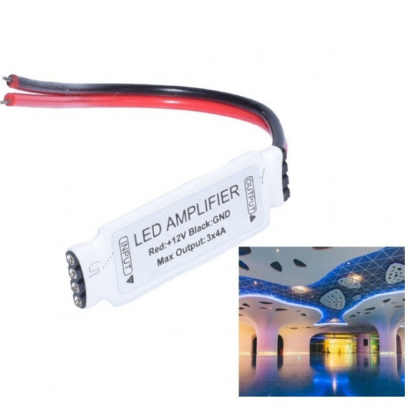 Product Image for Mini Amplificator Semnal Banda LED RGB cu Fire 18A099 XXM