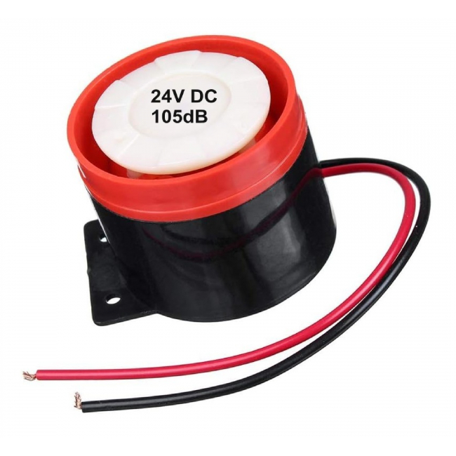 Product Image for Mini Sirena pentru Alarma 24V 105dB LZQ 1M 14G019 XXM
