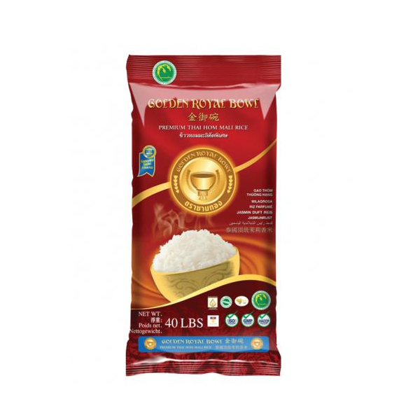 Product Image for Orez Jasmin GB 18Kg 40LBS Sac Golden Royal Bowl Premium Tailanda SNM MLL