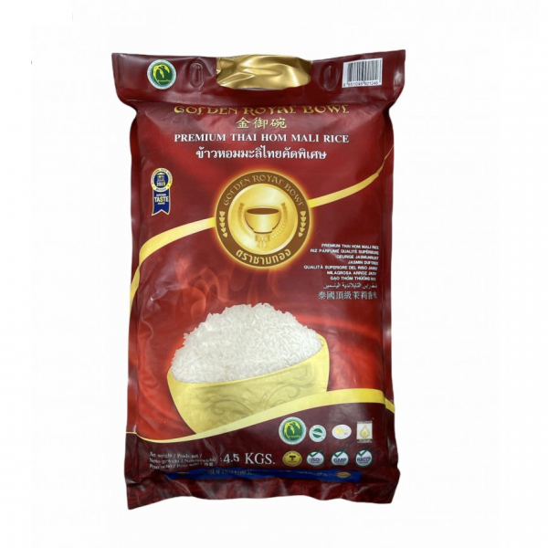 Product Image for Orez Jasmine GB 4.5kg Sac Golden Royal Bowl Premium Tailanda  MLL
