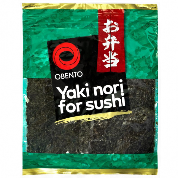 Product Image for Pachet Foi Alge Yaki Sushi Nori Roasted Calitate Gold 125g Obento MLL