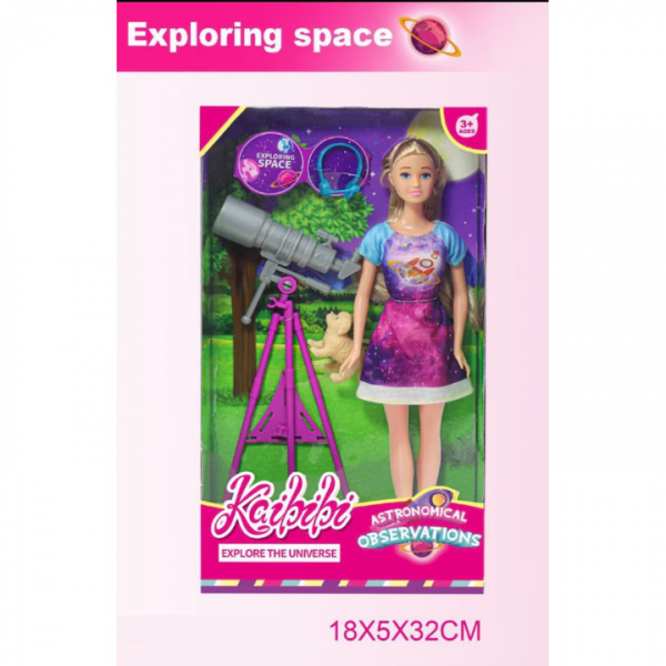 Product Image for Papusa cu telescop si catelus set de joaca Exploring Space WG172 CWT