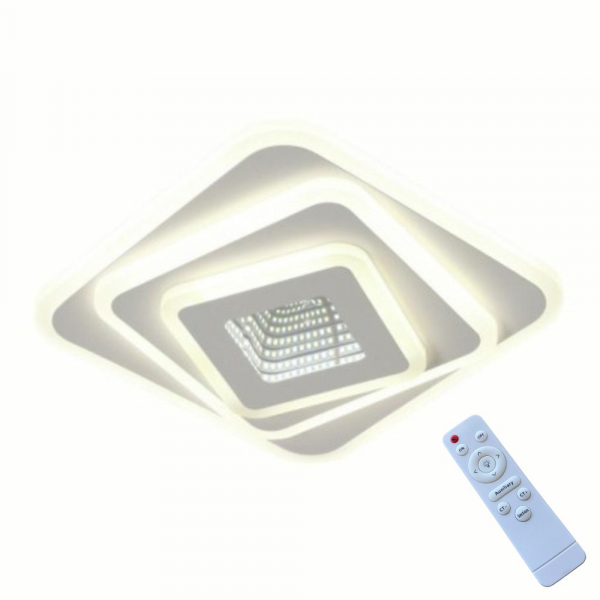 Product Image for Plafoniera LED 3 Nuante Alb Naiad 96W telecomanda SPN DL75L352