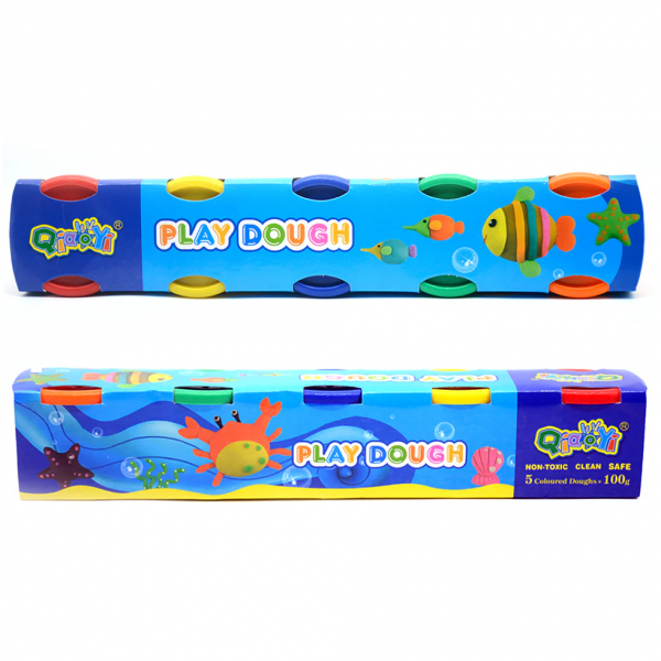 Product Image for Plastilina Play Dough Reutilizabila 5 Culori Borcane 5x100g QIAOYI No.2017 CBC