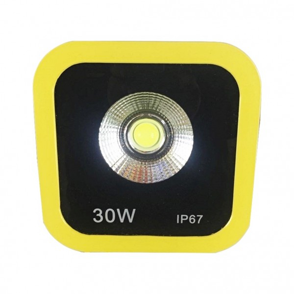 Product Image for Proiector LED 30W Alb Rece 220V  Rama Galbena