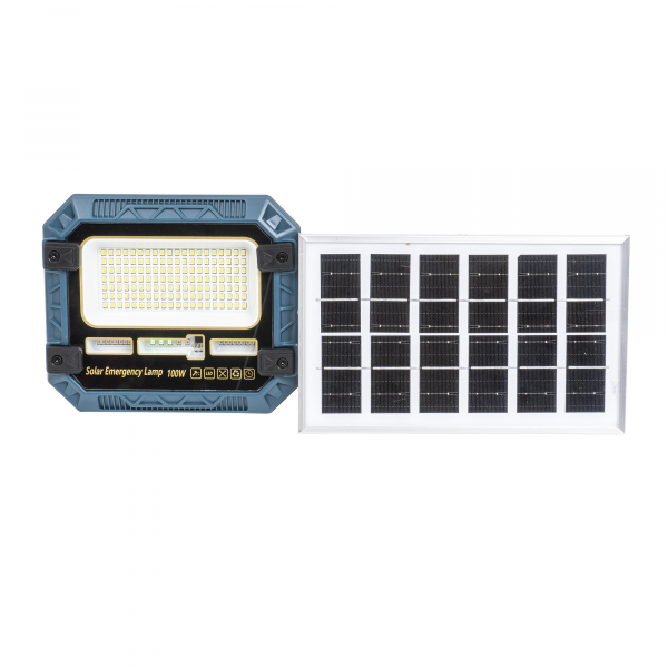 Product Image for Proiector LED Panou Solara telecomanda 100W Zilan IP66 ZTS8984