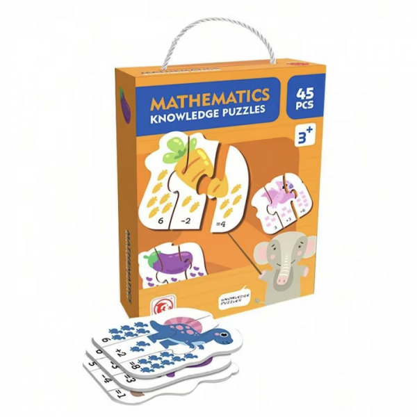 Product Image for Puzzle educativ pentru copii 45 piese mari Matematica 88683 CWT