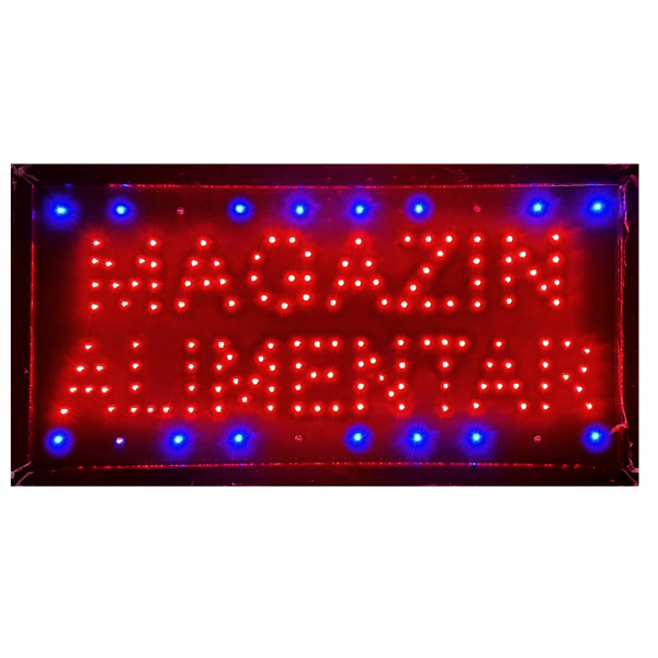 Product Image for Reclama Luminoasa cu LED 50x25cm Magazin Alimentar KNH
