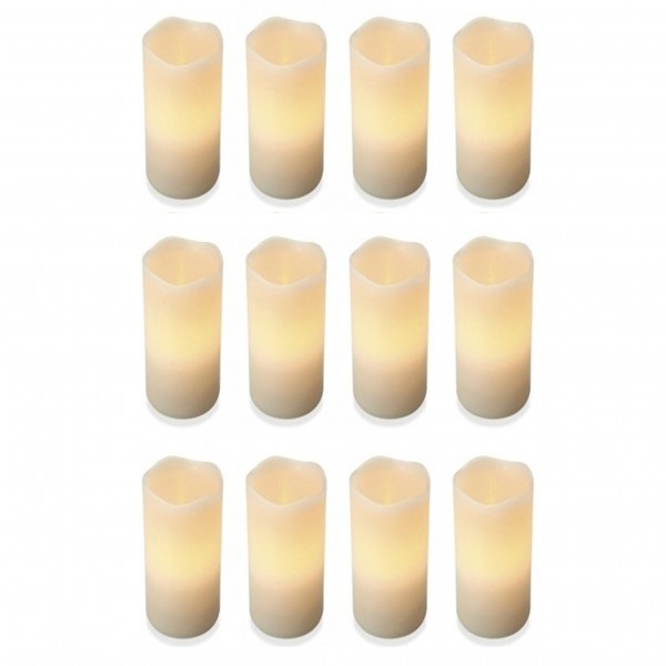 Product Image for Set 12 Lumanari Ceara Electrice LED Flacara Mobila Palpaie 17x8cm