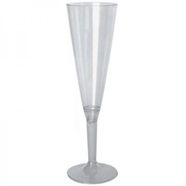 Product Image for Set 10 Pahare Sampanie Plastic cu Picior Detasabil 160ml