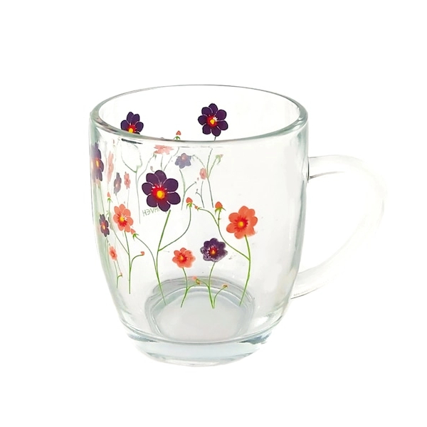 Product Image for Set 36 Cani Sticla Ceai Cafea Deco Floral 320ml BM9004D DNC45847