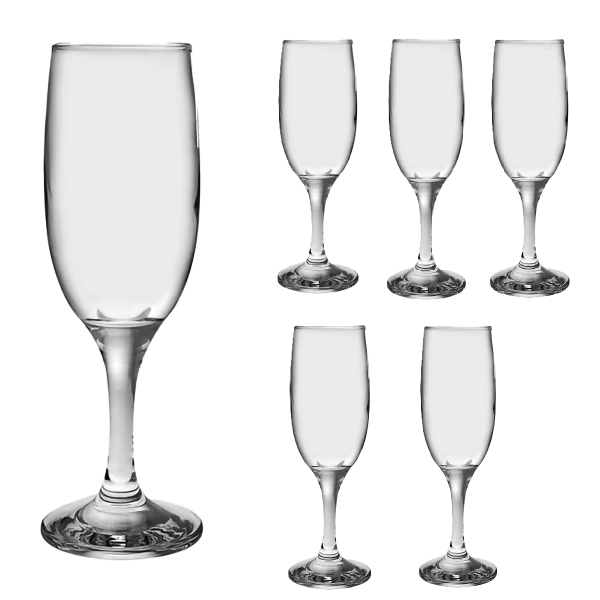 Product Image for Set 24 pahare cu picior Flute sampanie Kouros 185ml 96504-SC6B4 DNC CNN1076