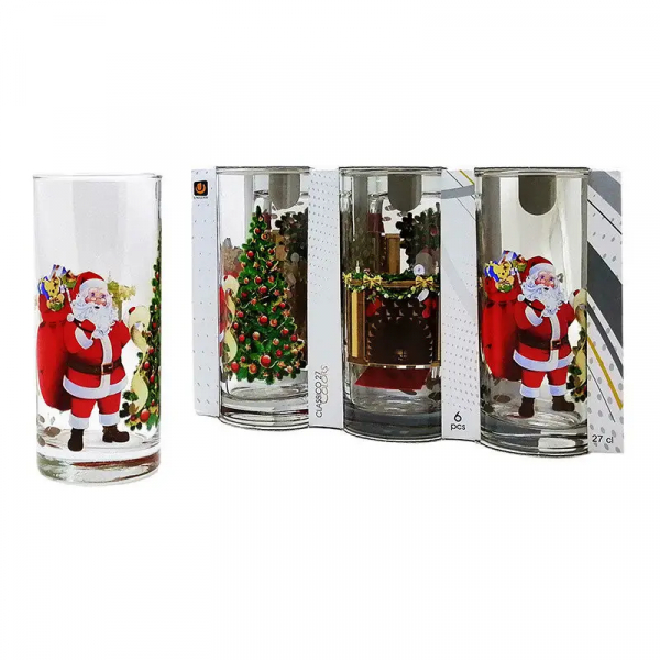 Product Image for Set 24 Pahare Sticla 270ml Classico 91206 Christmas Story DNC15667
