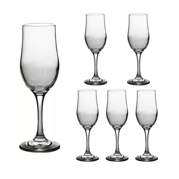 Product Image for Set 24 Pahare Sticla cu picior 190ml Sampanie Flute Ariadne 96505 DNC8043