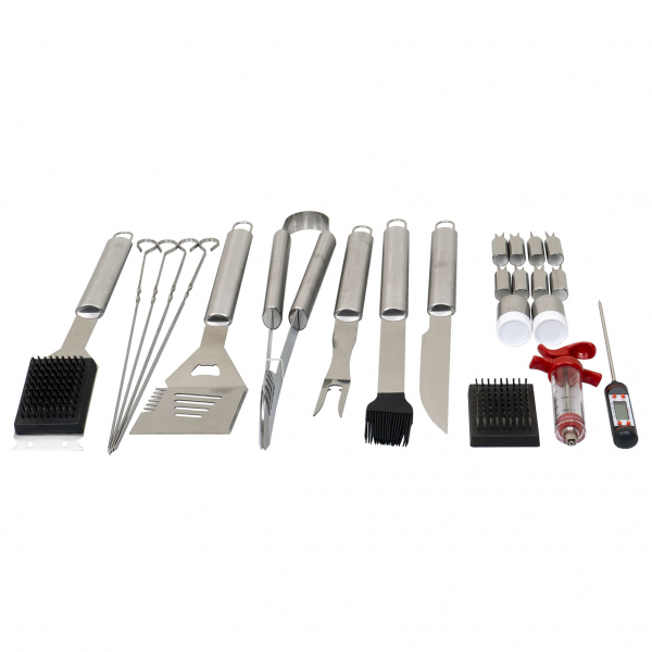 Product Image for Set 24 piese din INOX pentru gratar si borseta depozitare Zilan ZTS8325