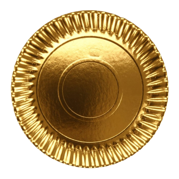Product Image for Set 25 Platouri Rotunde Prajituri Carton Auriu Lusso 23cm CNN47056