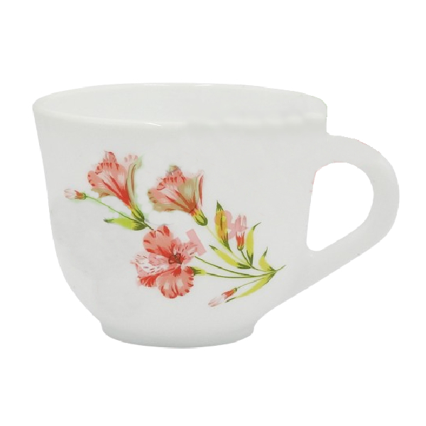 Product Image for Set 6 Cesti de Cafea din Opal Albe Model Marina Peach 220ml CNN52726