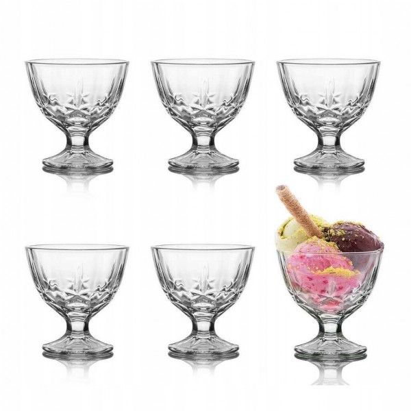 Product Image for Set 6 Cupe Sticla Inghetata 290ml Uniglass Sonia 44851 DNC CNN