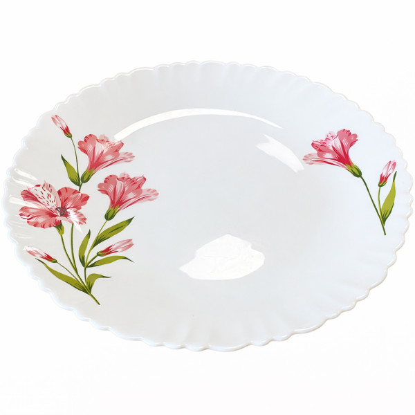 Product Image for Set 6 Farfurii Intinse Mari Opal Alb Model Marina Peach 26cm CNN52723
