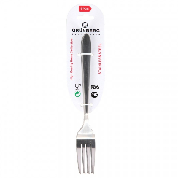 Product Image for Set 6 Furculite Mari Inox 19.5cm Grunberg GR171